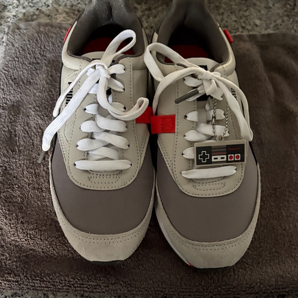 Puma Kids Sneakers Gray and White
